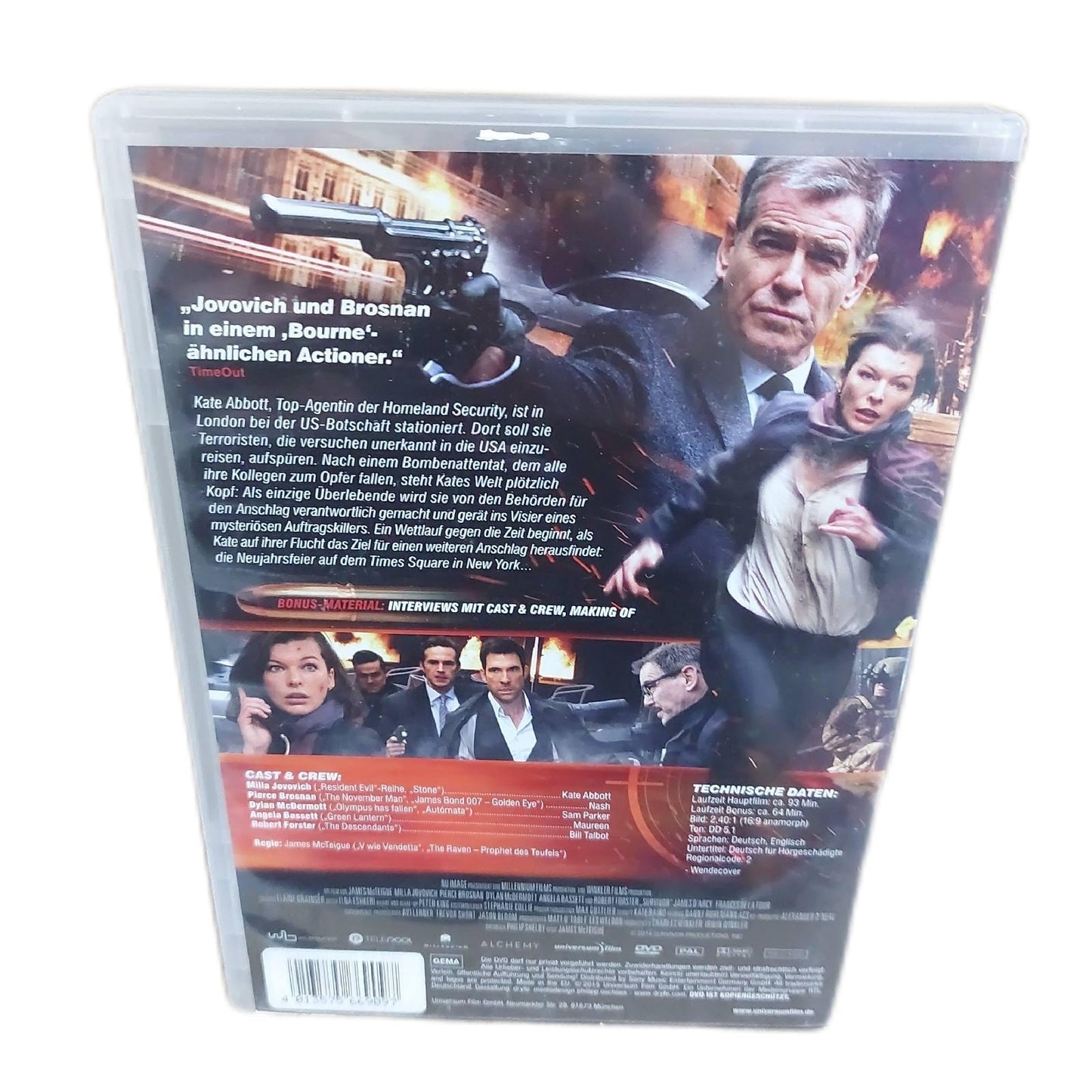 Survivor  DVD Action Milla Jovovich Pierce Brosnan Movie Film