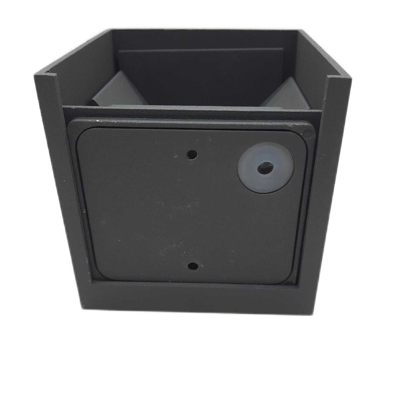 GHB LED Wandleuchte Leuchten IP 65 Schwarz 7W Warmweiss 3000K Verstellbar Abstrahlwinkel