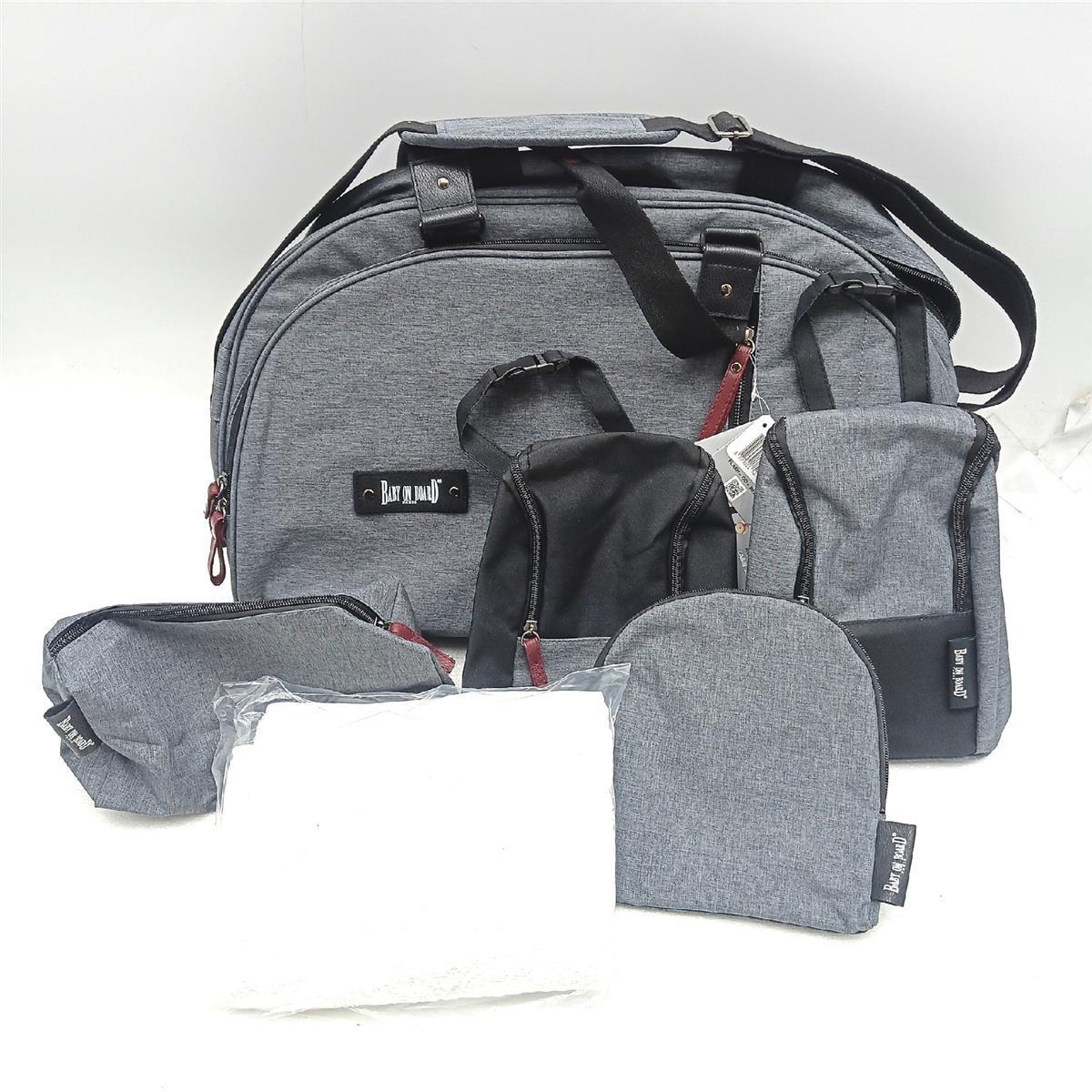 Zwillingsbeutel Wickeltasche Baby Ausstattung Week End Team Smoke Komfort Tasche Baby on Board