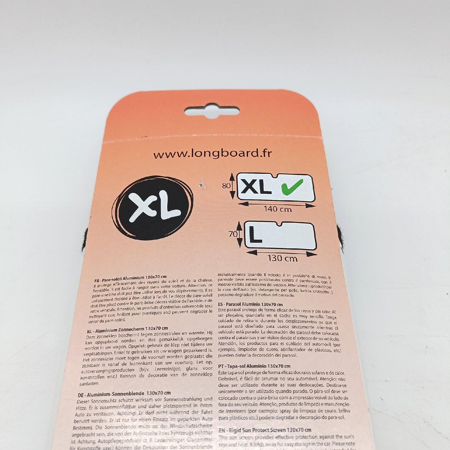 078082 Aluminium Longboard Contrejour WRC Isolator Sonnenschutz