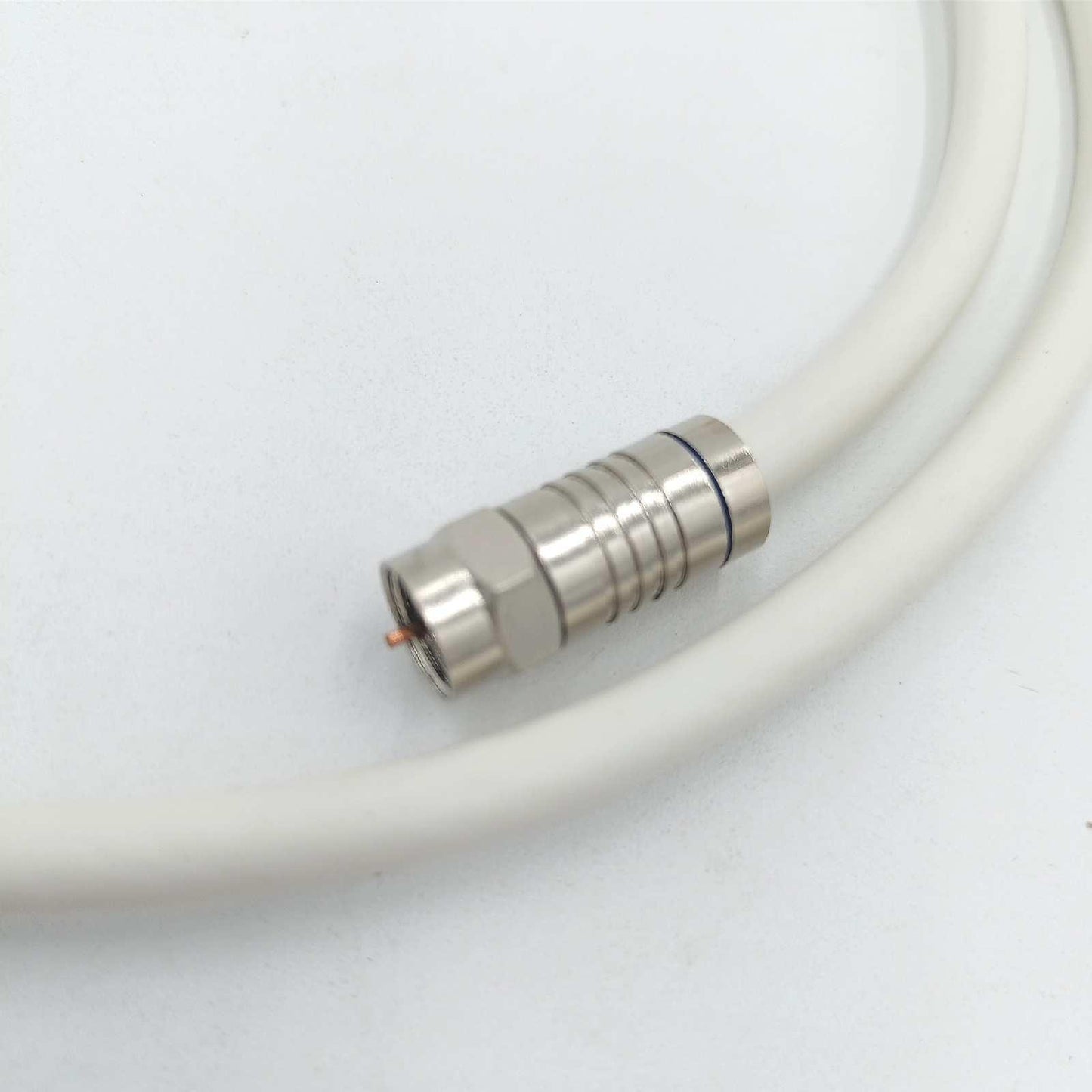 1aTTack KoaxialSAT Kabel F-Stecker Koaxialstecker 1.5m 80db weiße Ausführung TV Signal