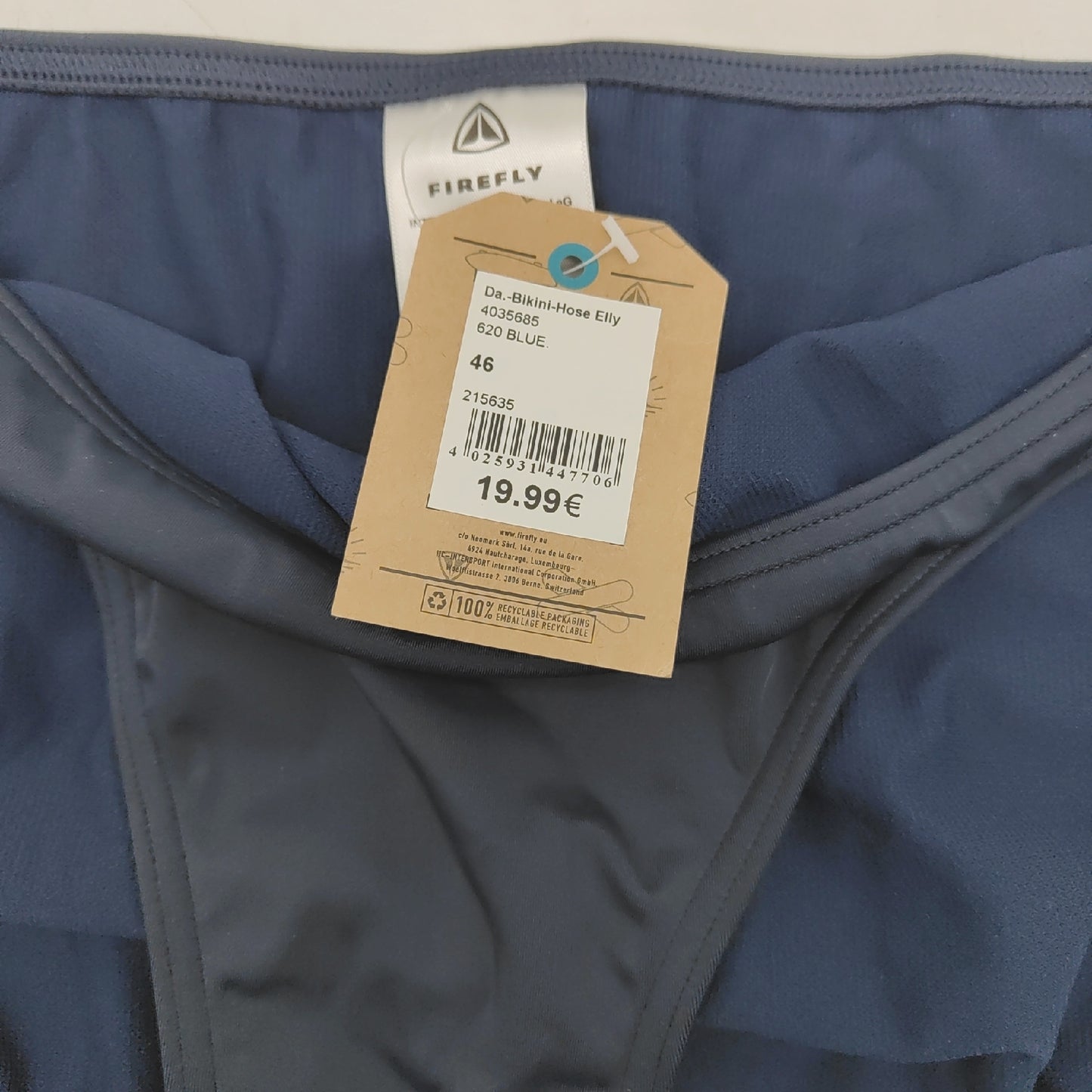 Firefly Badehose Damen Bademode Strandmode Elly Blau Bel Größe 46 Badebekleidung