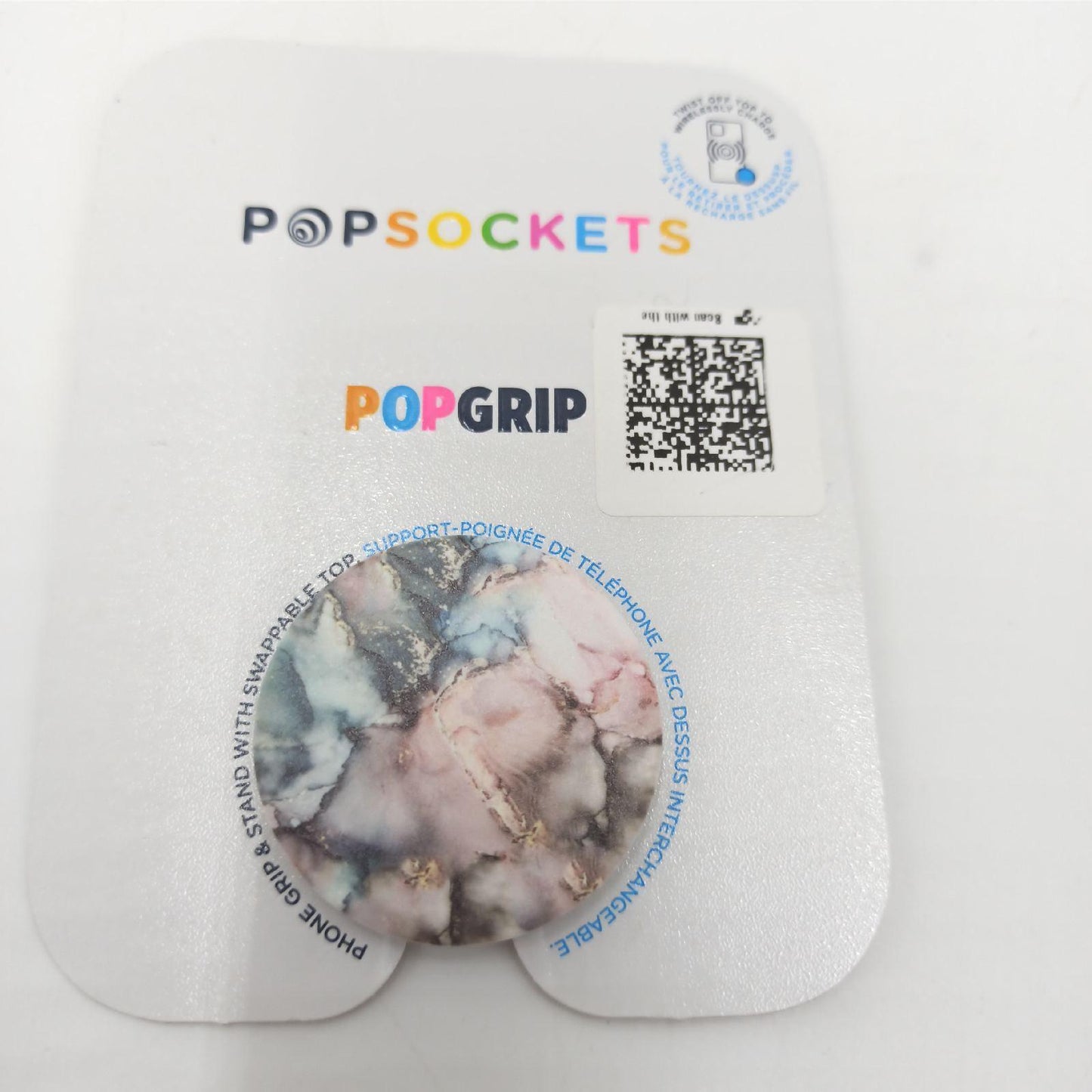 --s Popgrip Ausziehbarer Sockel Teal Rosa Wasser Ripple Marmor Natur Pop-Schutz;