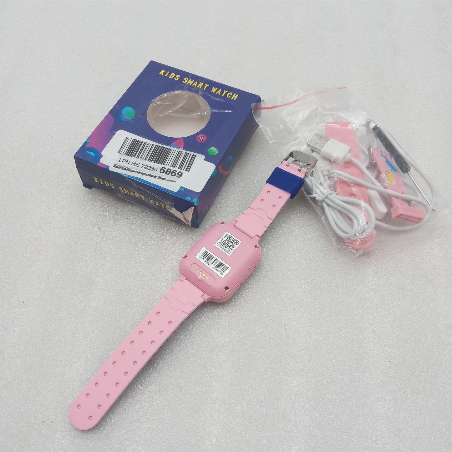 4G Kinder-Smartwatch,Kinderuhr Gps Anruf Funktion,Wecker,Match-Spiel,SOS DEFEKT