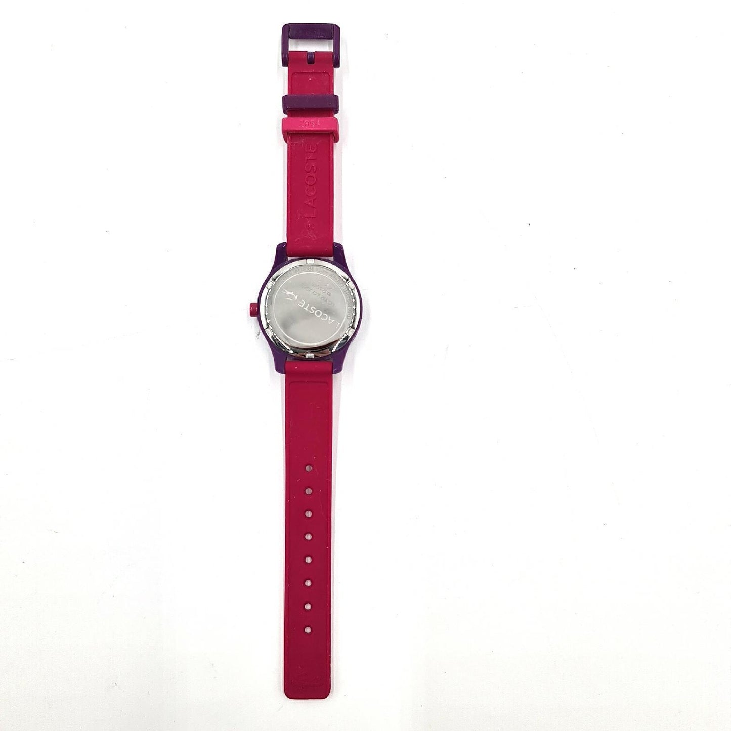 2030012 Lacoste Kinder Quarzuhr Pink Silikonarmband Analog Girls Uhr Mädchenjuwel