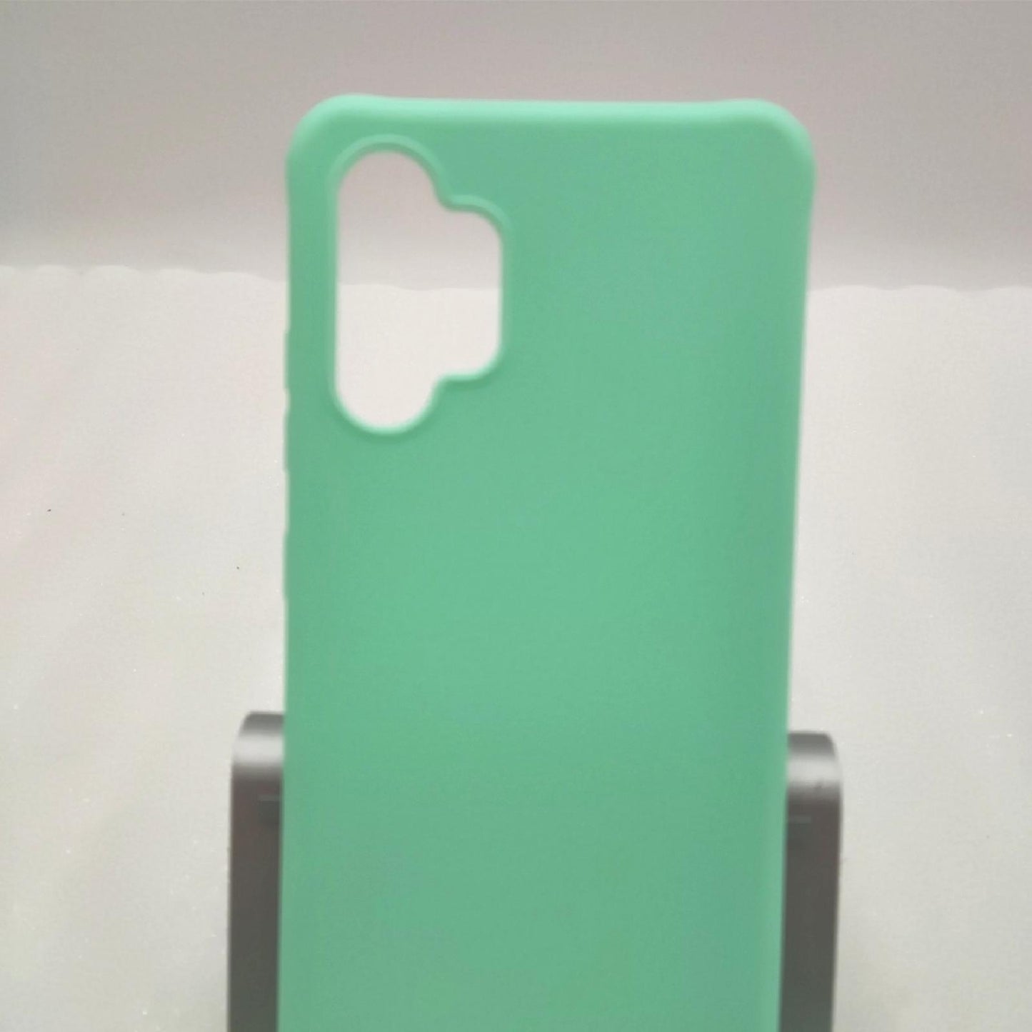 2ndSpring Handykette Schutzhülle kompatibel mit Samsung Galaxy A32 4G Handyhülle mit Band,Halsband Lanyard Silikonhülle,Soft Silikon minzgrün