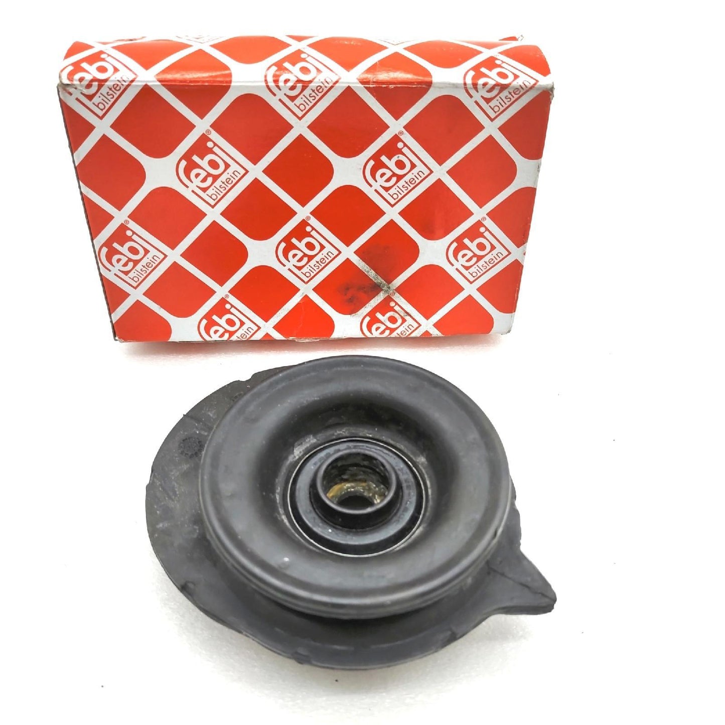 37584 Federbeinstützlager febi bilstein mit Anbaumaterial 1 Stück  Schwarz unterstützt