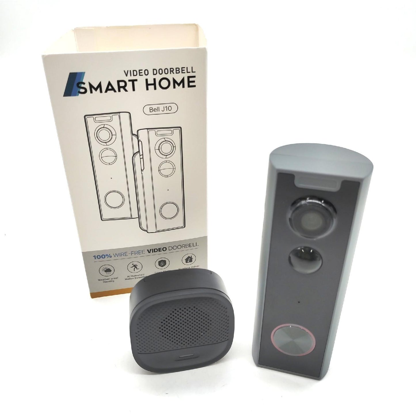 2.4Ghz Wifi Videophone Full HD 2K einstellbare Kamera Zugang Klingelton Smart Home ;Marke Video Türsprechanlage Video Türklingel Kamerasprechanlage optimaler Empfang