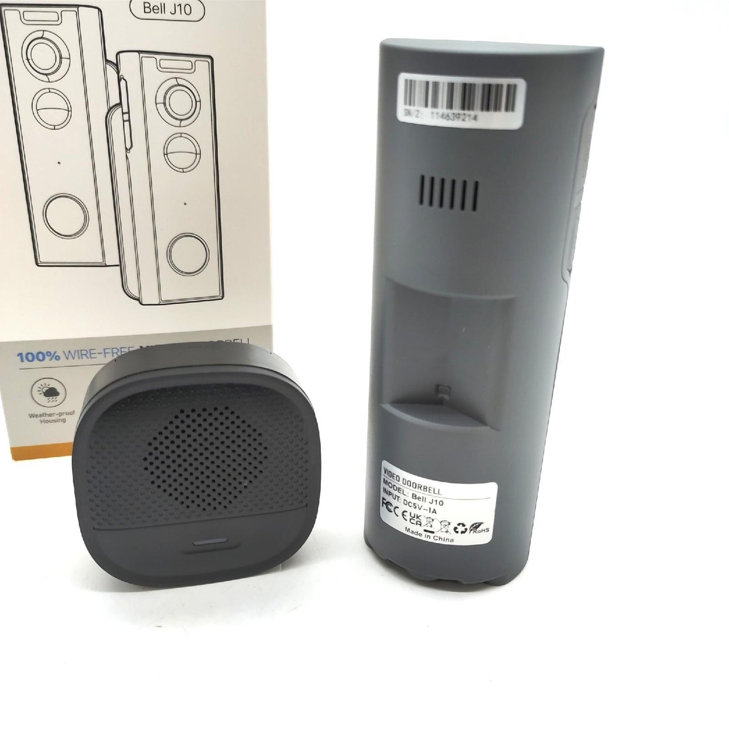 2.4Ghz Wifi Videophone Full HD 2K einstellbare Kamera Zugang Klingelton Smart Home ;Marke Video Türsprechanlage Video Türklingel Kamerasprechanlage optimaler Empfang