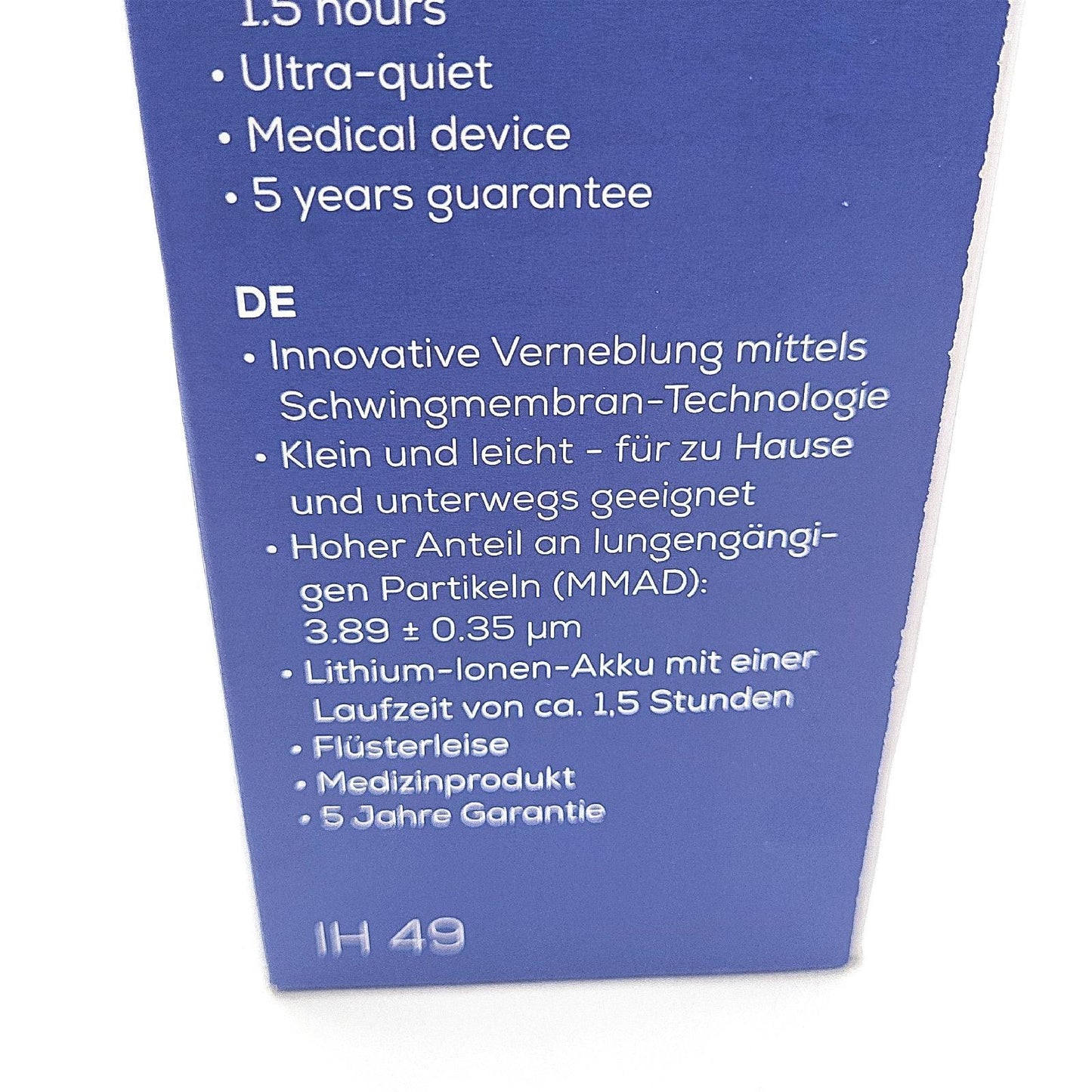 Beurer Inhalator Atemtherapie Gesundheit IH 49 Tragbar Atmung Kinder Erwachsene Gerät