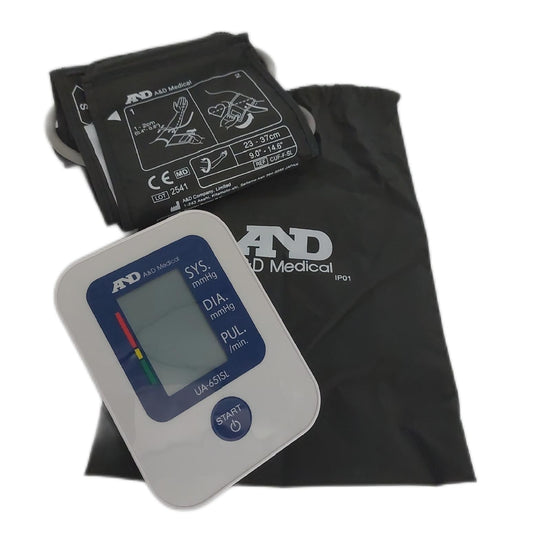 A D Medical Blutdruckmessgerät Messgerät für den Arm größere Manschette UA 651SL