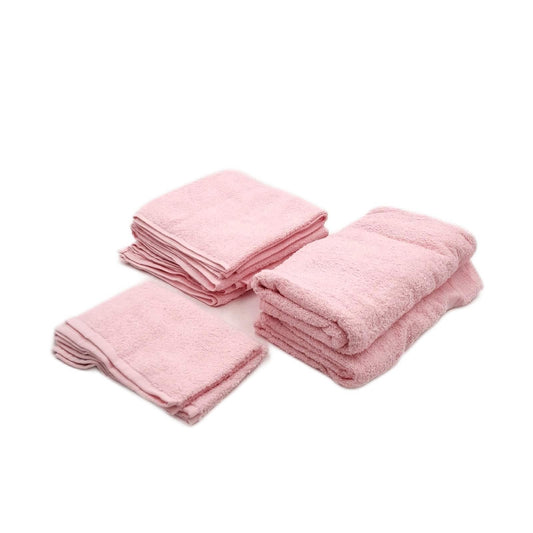 2X Tuiste Handtücher Set Hellrosa 8 Teilig 100 Baumwolle Weich Saugfähig Luxuriös