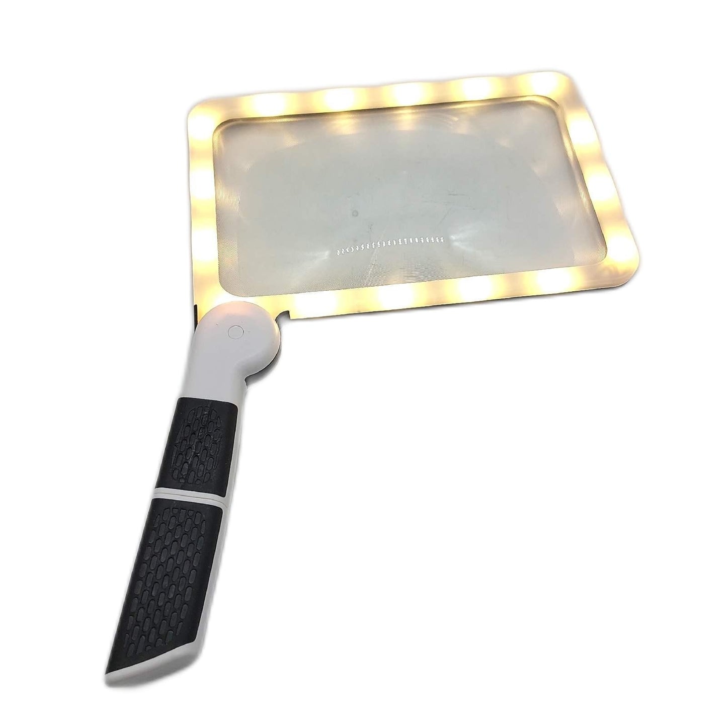 5X Vergrößerung Lupe Handlupe Leselupe Senioren Beleuchtung LED Licht Groß Vergrößerungshilfe