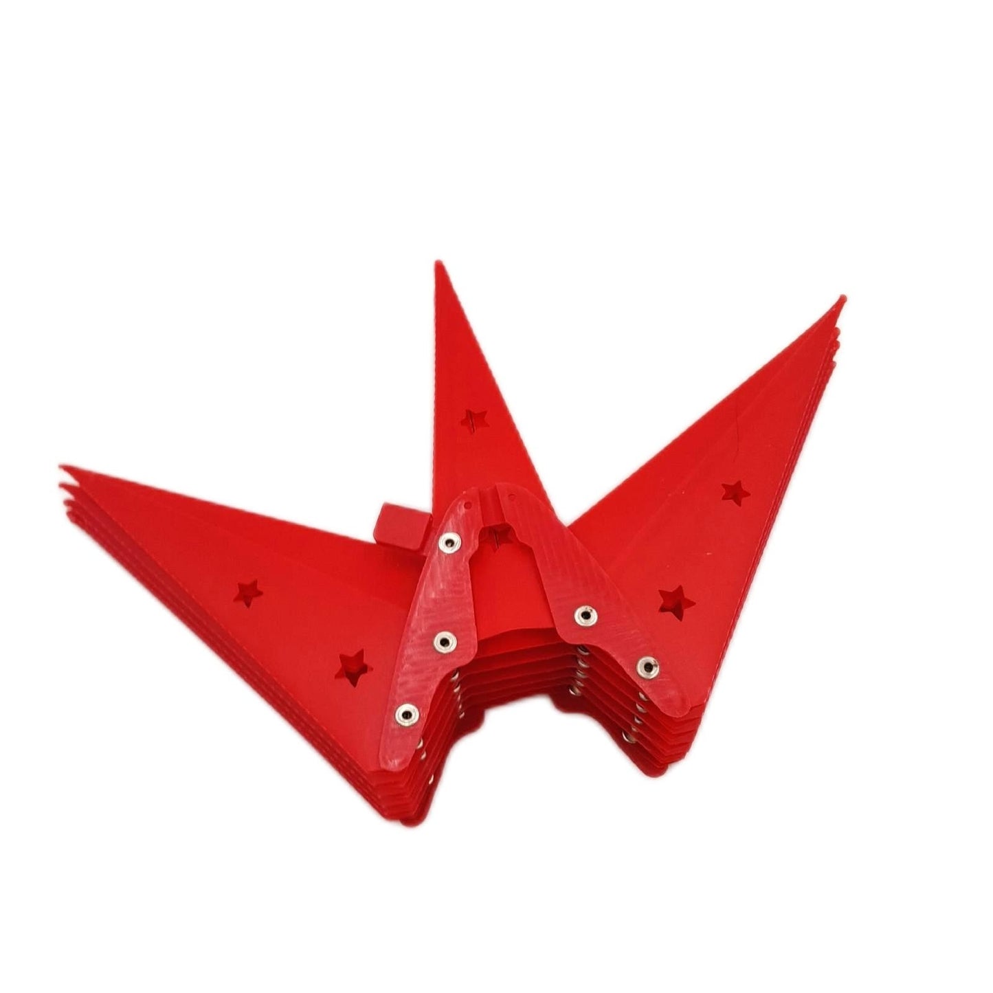 3D Weihnachtsstern Beleuchtung Fensterdeko Lichterkette 45cm Batteriebetrieben