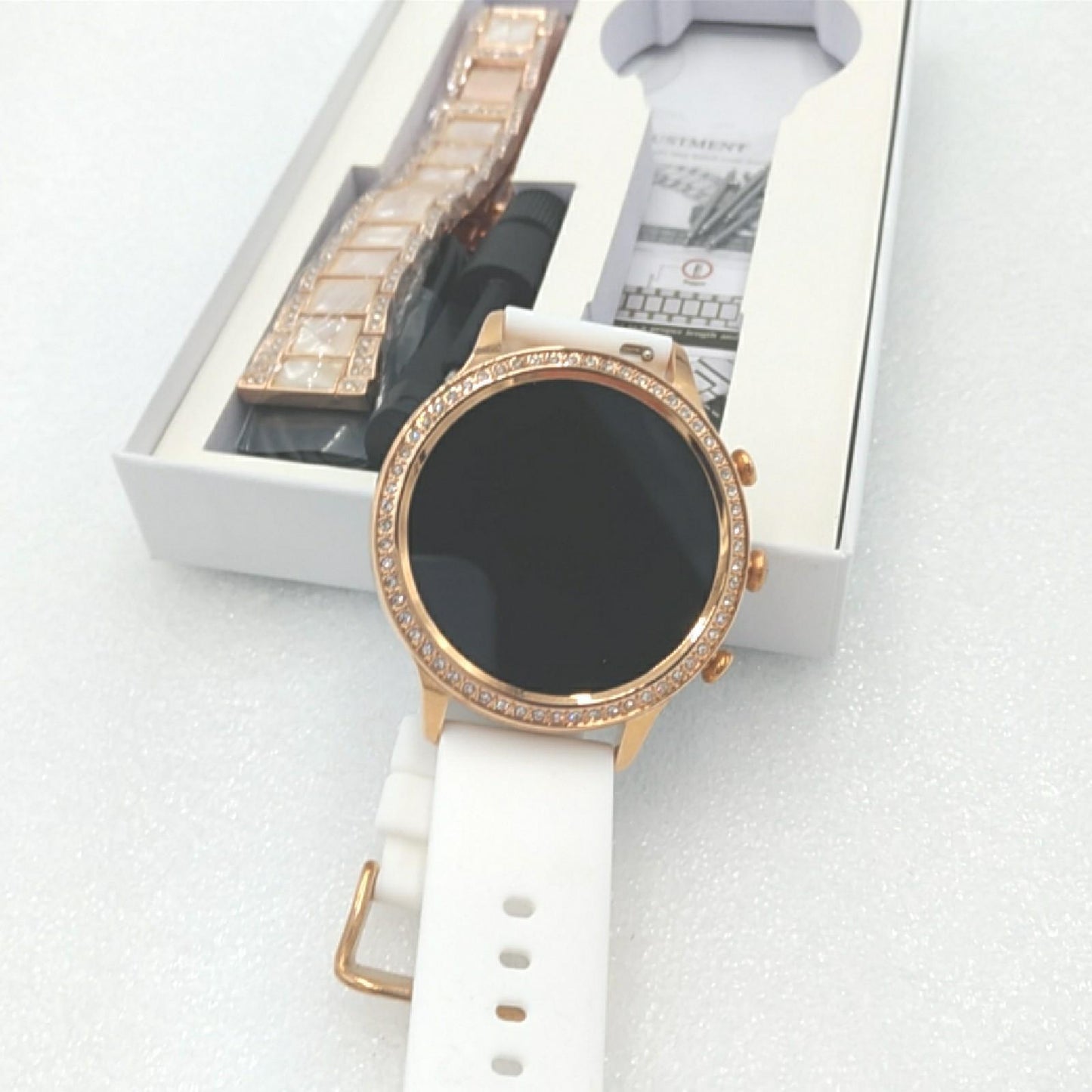 ZKCREATION Smartwatch Bluetooth Uhr Frau Anruf Verbunden Ansicht