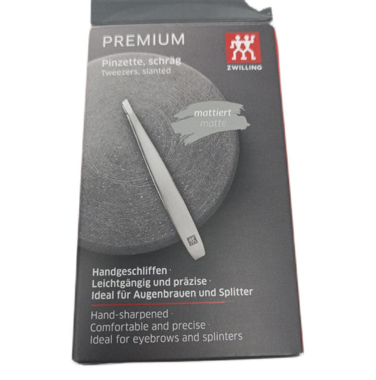 ZWILLING Pinzette Kosmetik TWINOX Schräge Spitze für Perfektes Zup