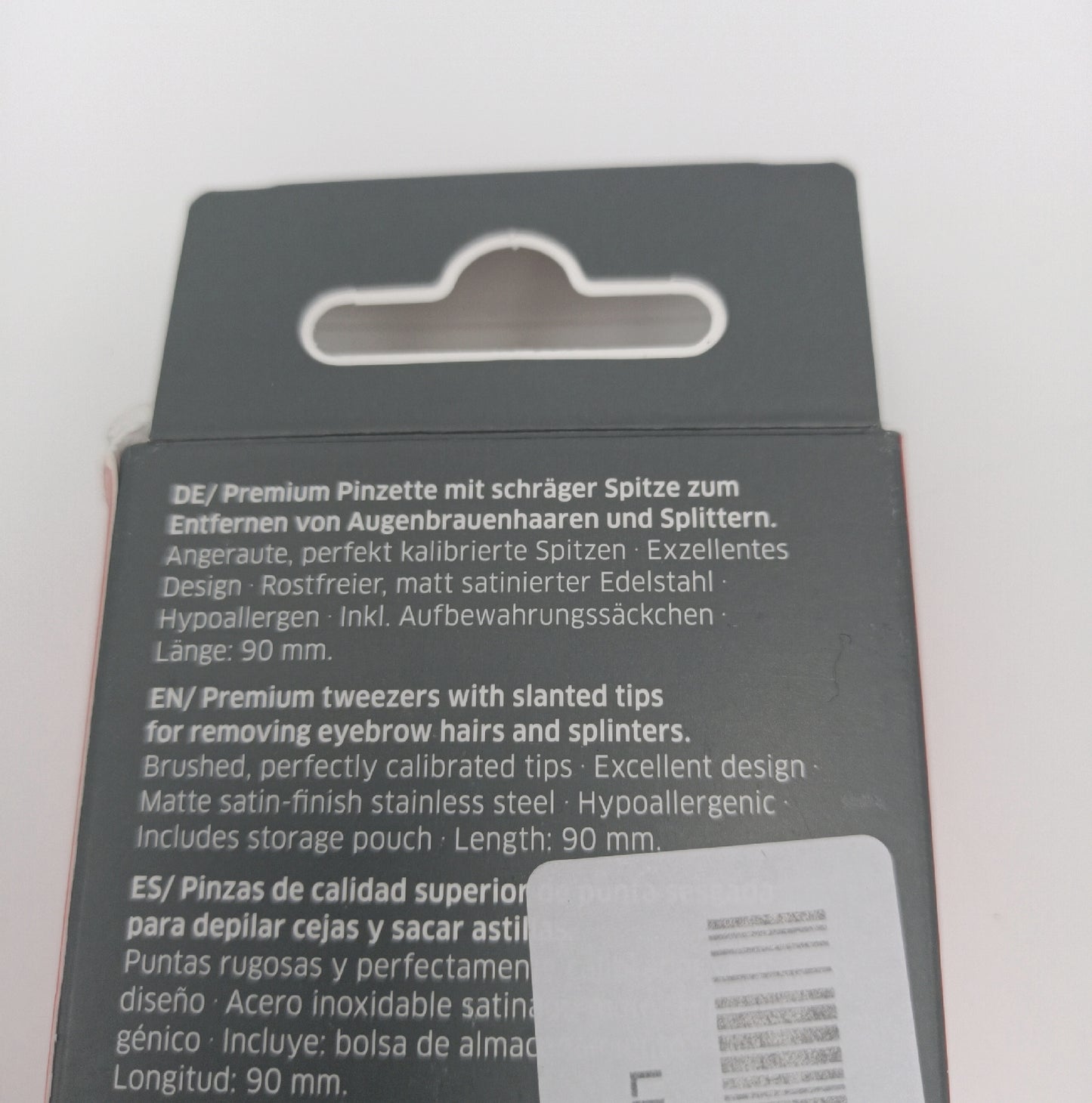 ZWILLING Pinzette Kosmetik TWINOX Schräge Spitze für Perfektes Zup